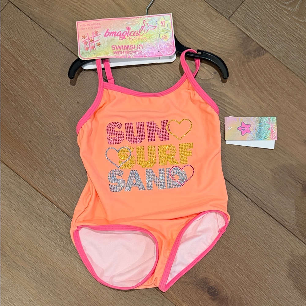 Magic Kids Vibrant Orange and Pink One Piece